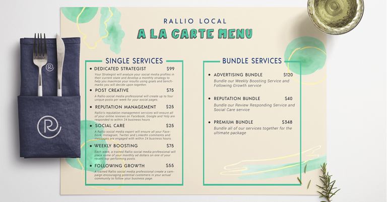 Now Introducing: Rallio Local a la Carte Social Media Services